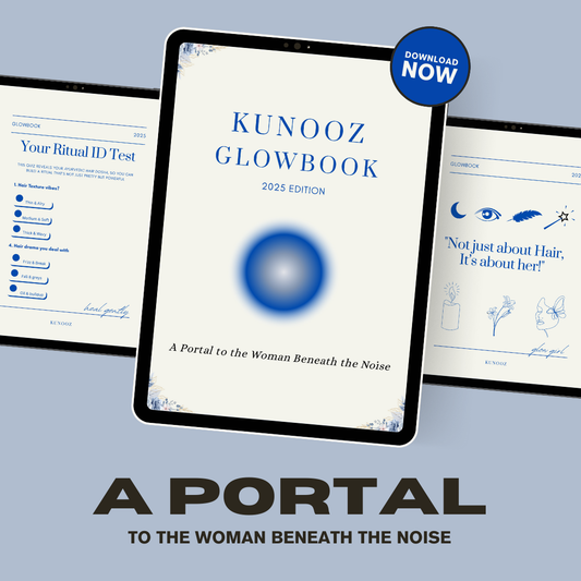 Guided Digital Journal for Hair & Soul – Kunooz Glowbook 2025