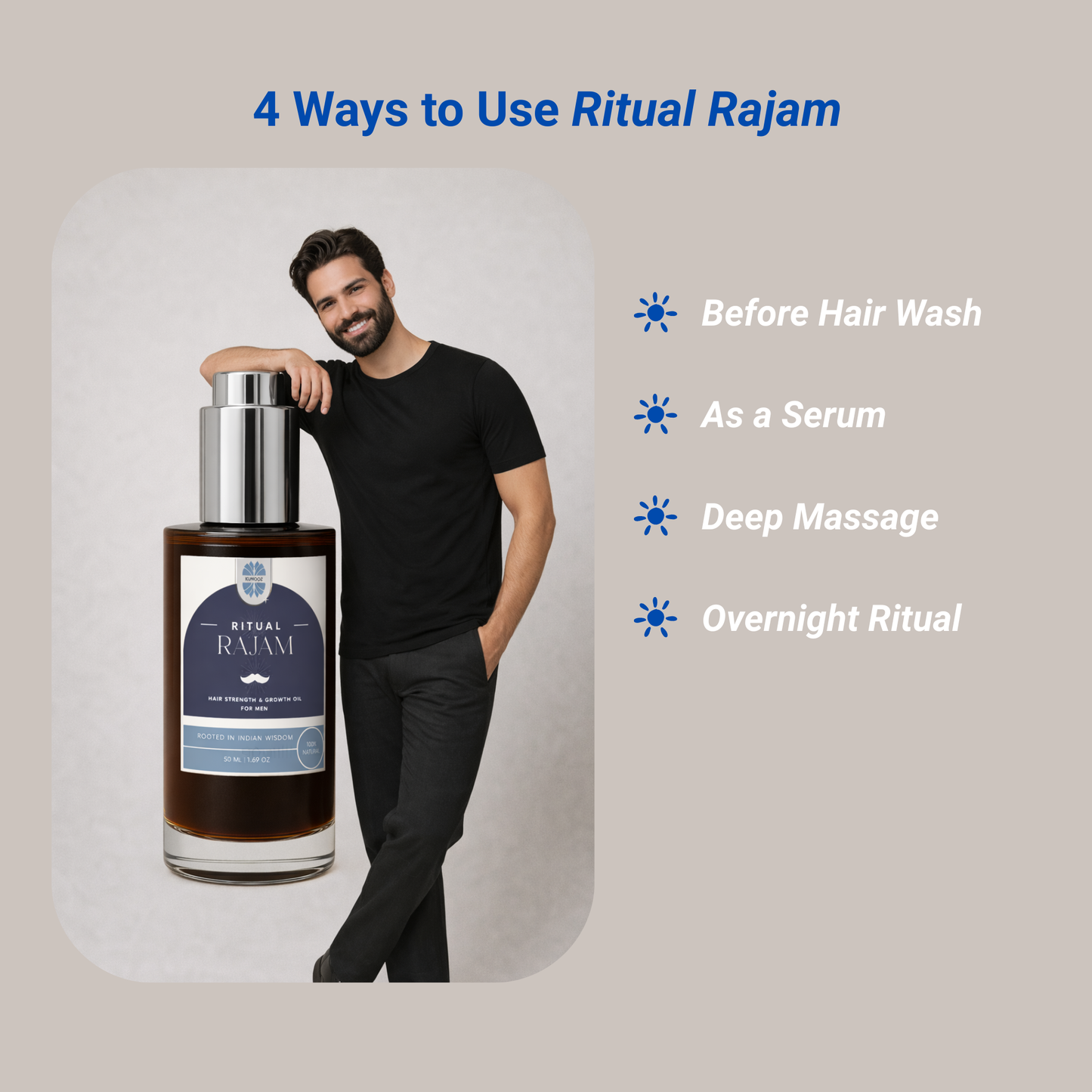 Ritual Rajam - Hair Strength & Growth Oil for Men