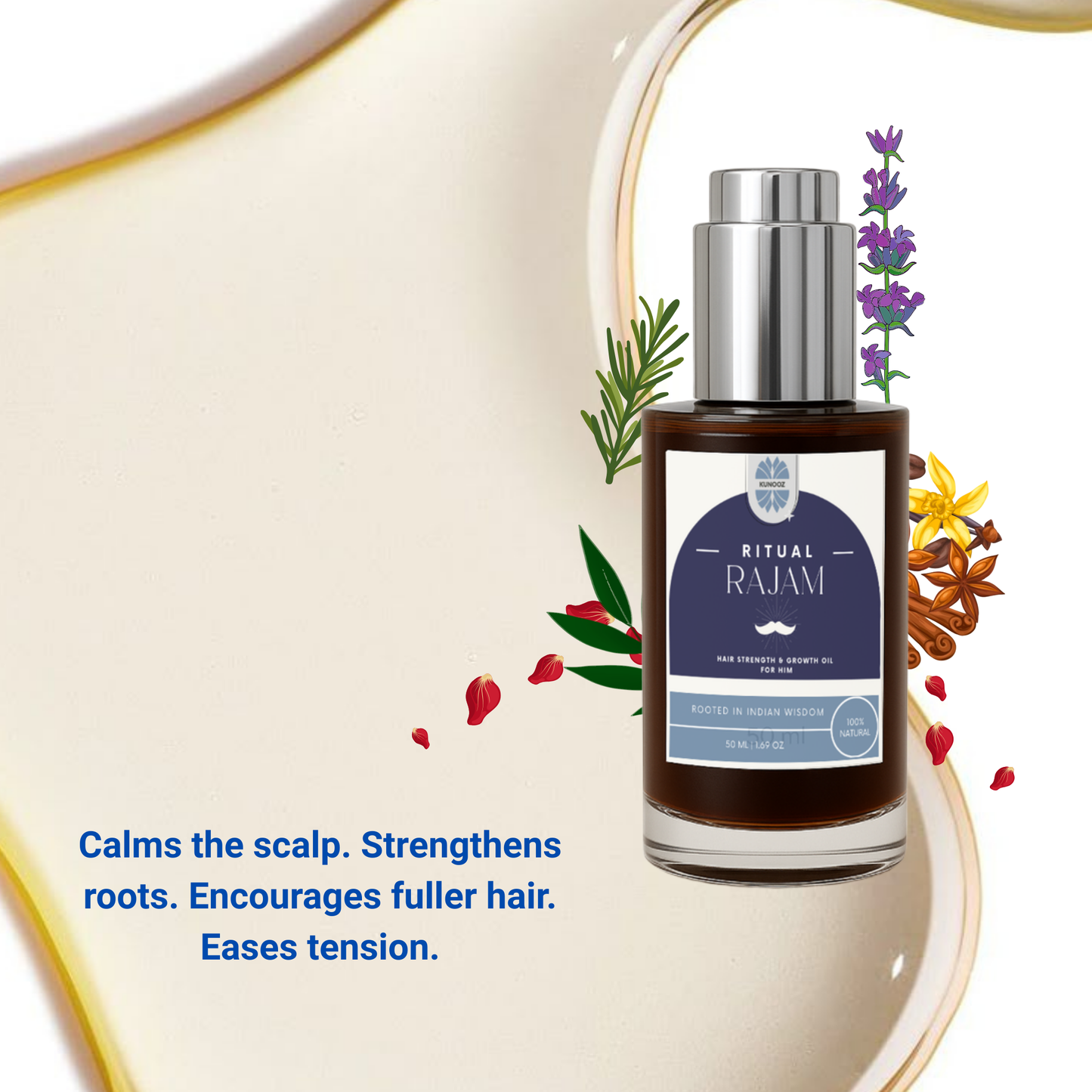 Ritual Rajam - Hair Strength & Growth Oil for Men